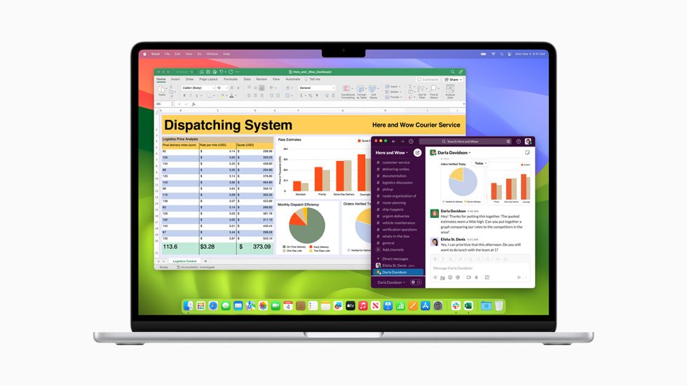 MacBook Air with the powerful M3 chip exhibiting excellent performance and productivity